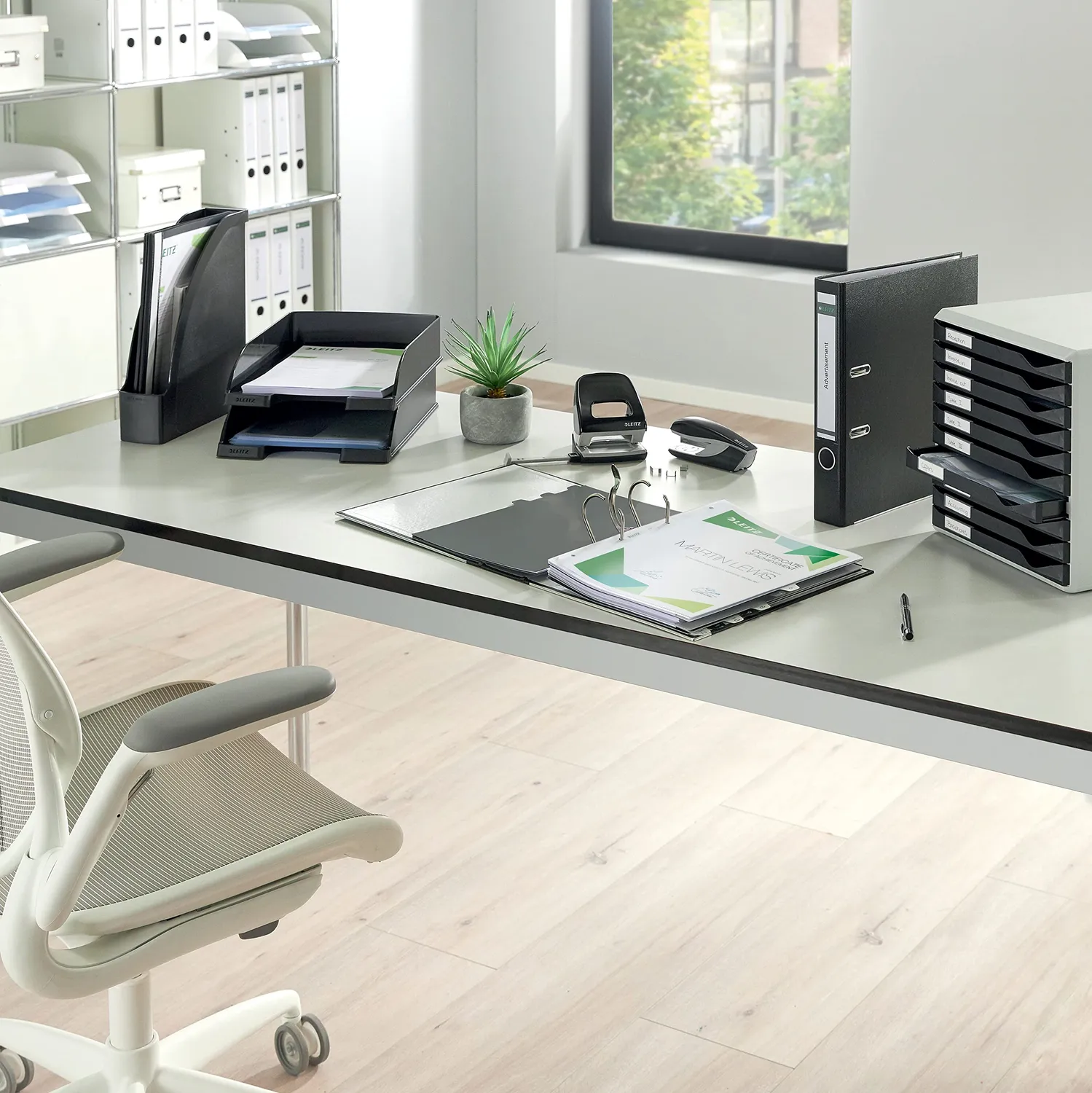 Leitz MyBox Plus 52270085 vaschette A4 grigie 3 pezzi