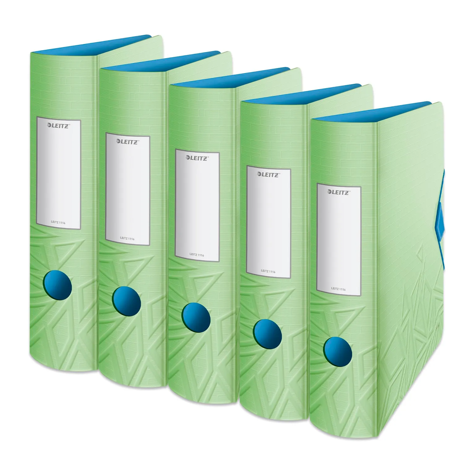 Leitz Ergo WOW Urban Chic Raccoglitore Leva A4 Blu 65 mm