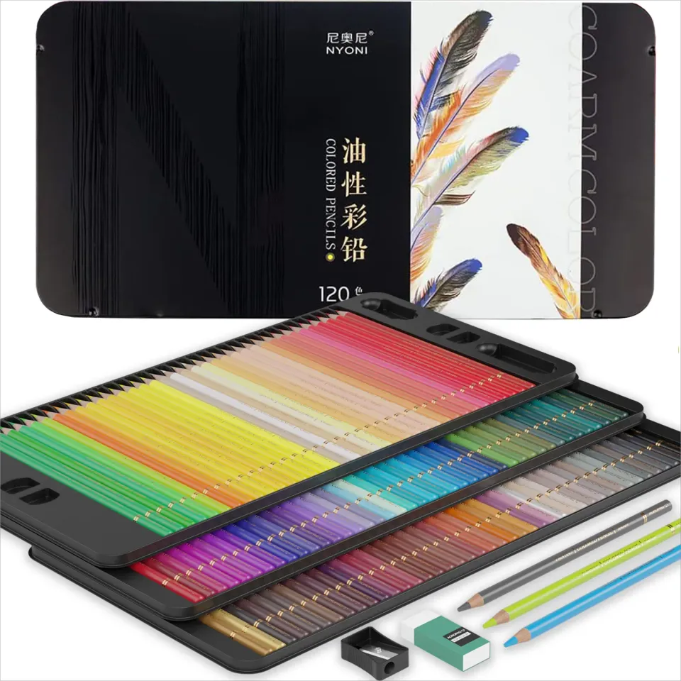 ACROPAQ matite colorate 120 colori base olio