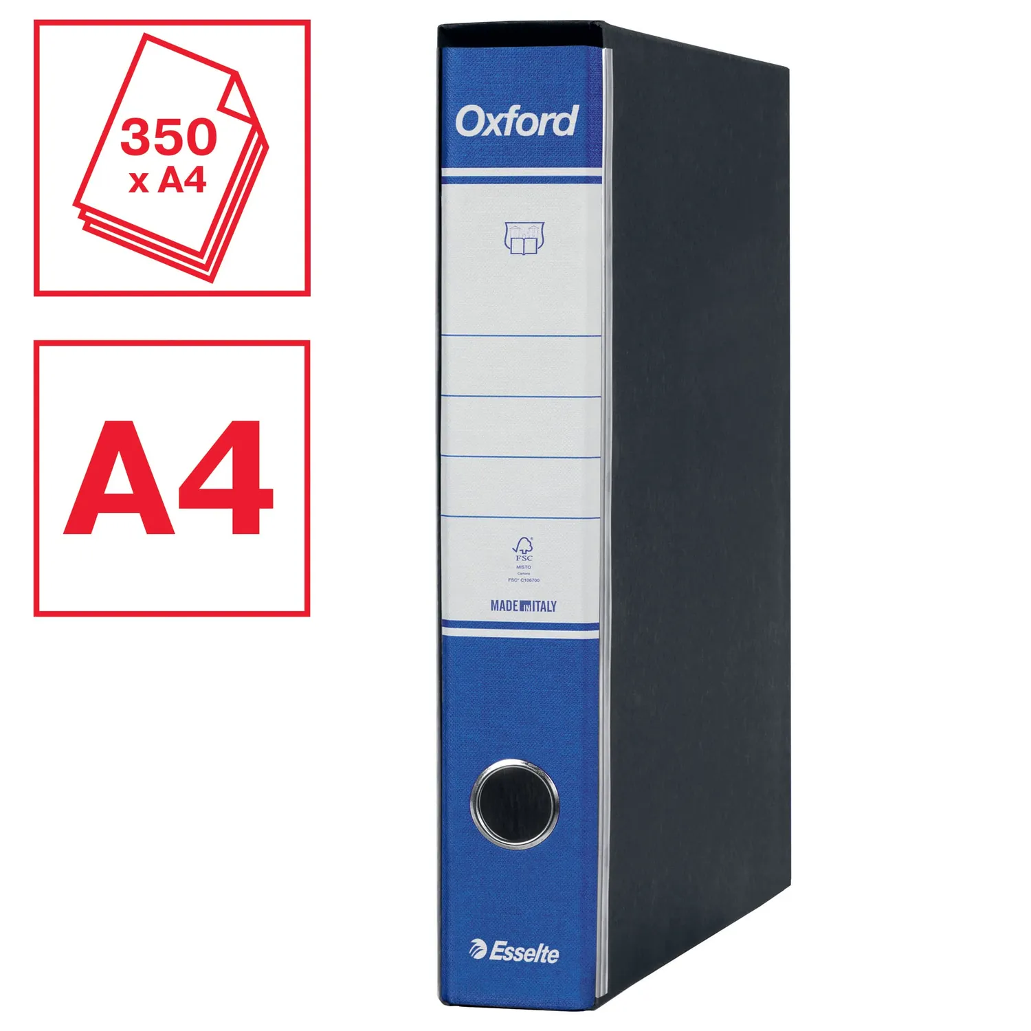 Oxford G82 390782050 registratore commerciale blu 5 cm