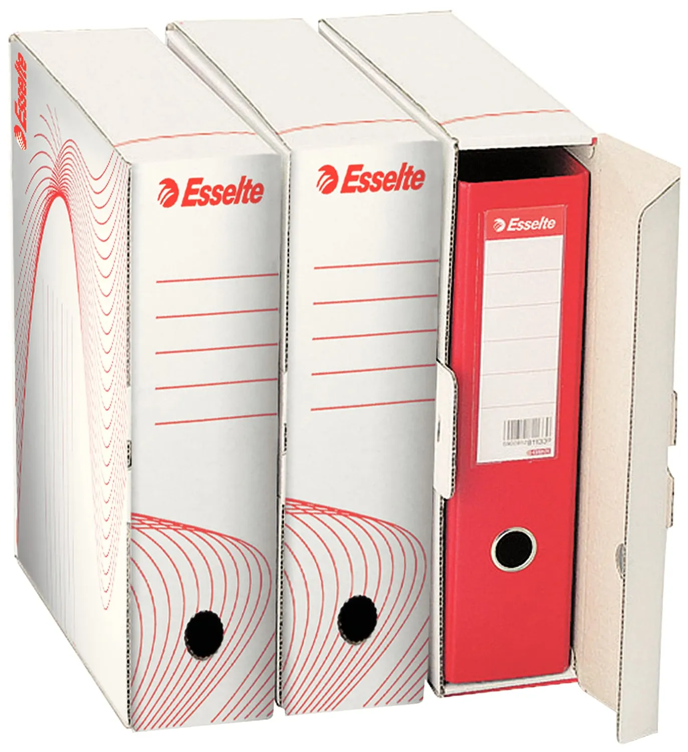 Esselte Boxy 100 scatola archivio A4 dorso 10 cm bianco 10 pezzi