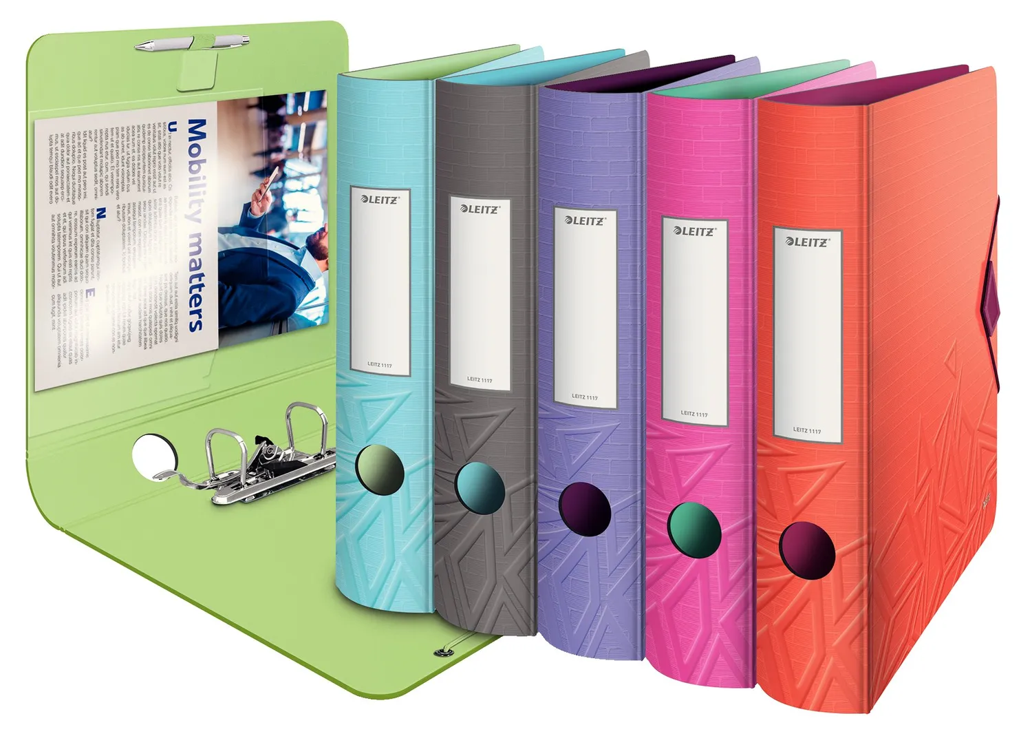 Leitz Active Urban Chic 11170022 registratore fucsia 6,5 cm