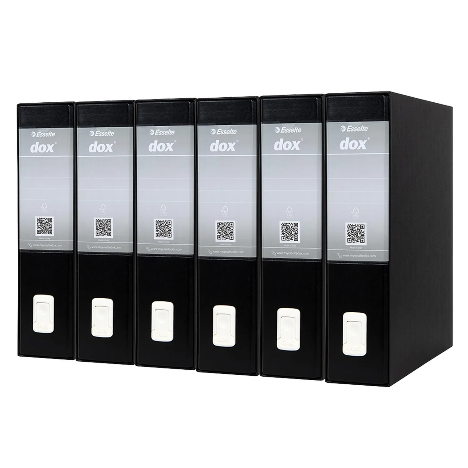 Esselte Dox 2 registratore a leva protocollo Infinity 6 pezzi dorso 8 cm