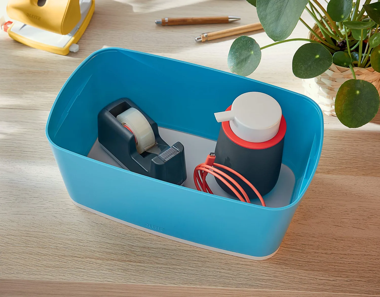 Leitz MyBox 52634061 scatola organizer Blu Chiaro con vassoio