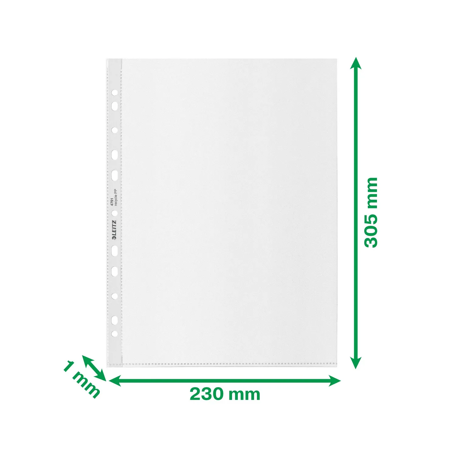 Leitz Recycle 47910003 buste perforate A4 trasparente 100 pezzi