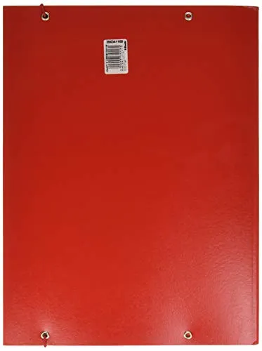 Esselte Linear Cartella 3 Lembi Rossa 5 Pezzi Elastico 150 Fogli