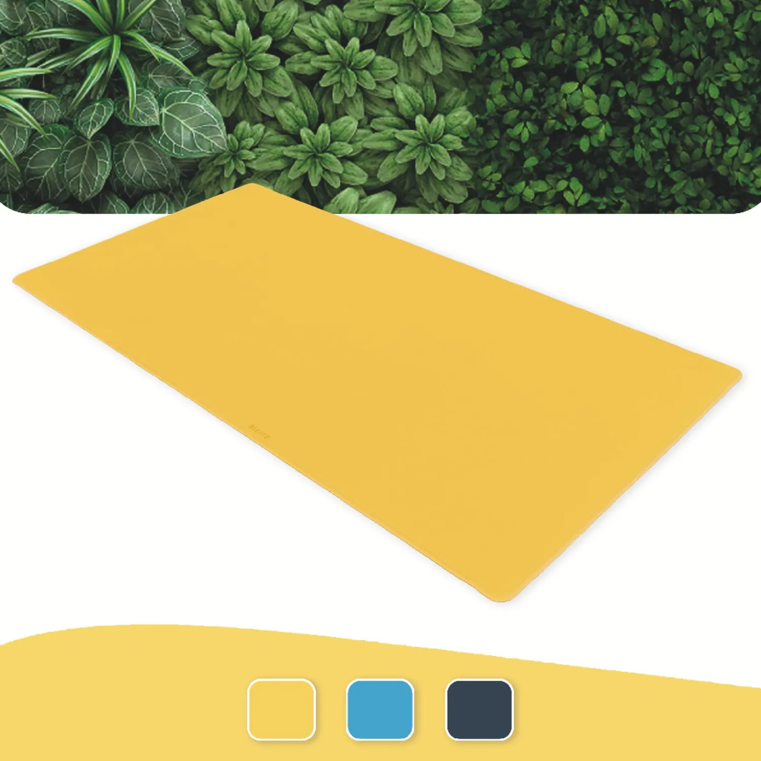 Leitz Ergo WOW Cosy tappetino scrivania 80x40 giallo caldo antiscivolo