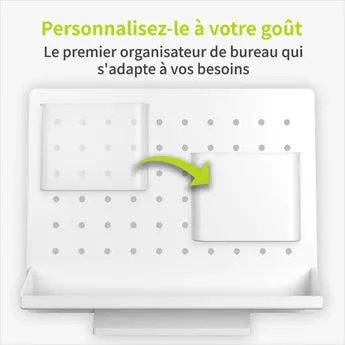 ACROPAQ Range Stylo portapenne plastica bianco