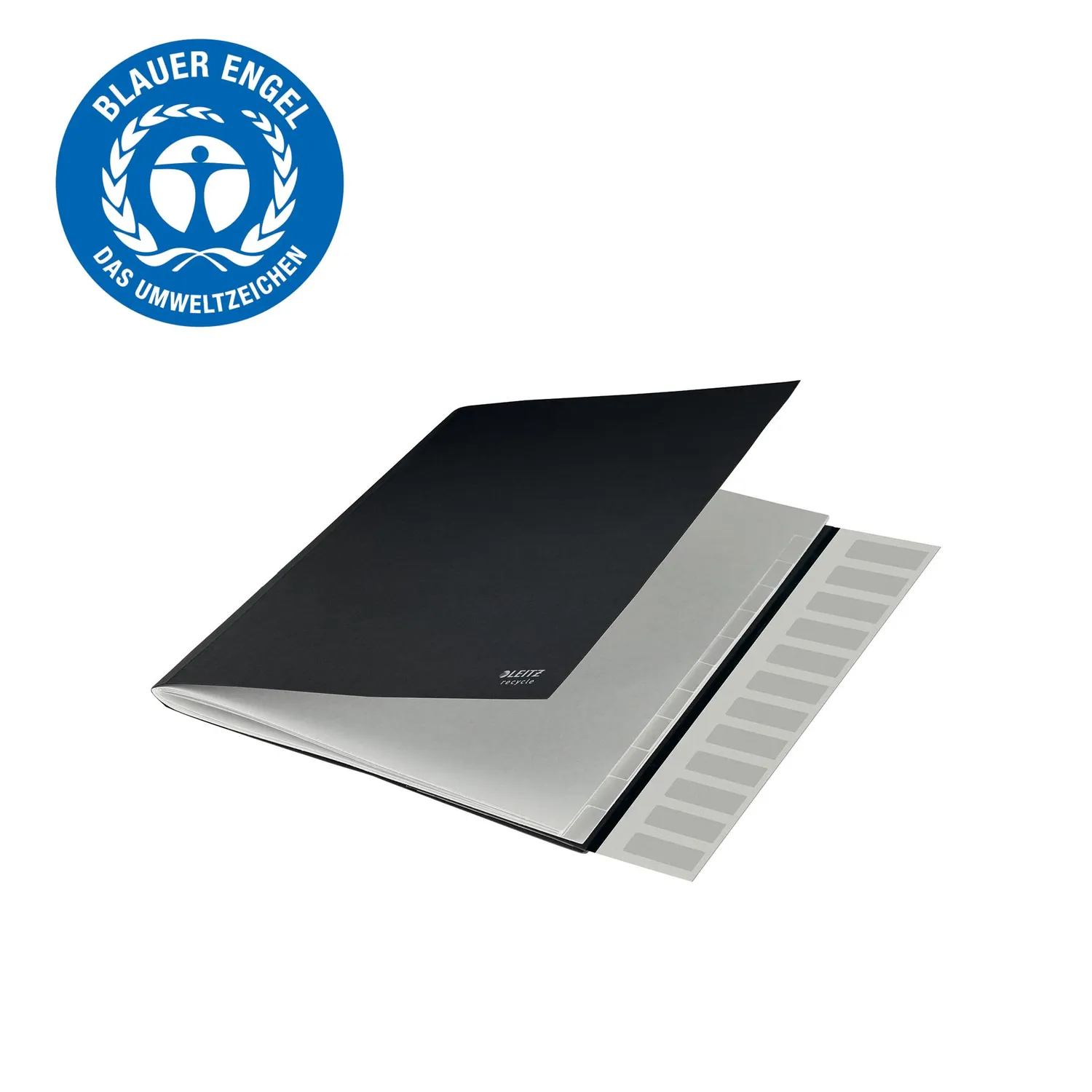 Leitz MyBox Recycle cartellina A4 12 scomparti nera elastico