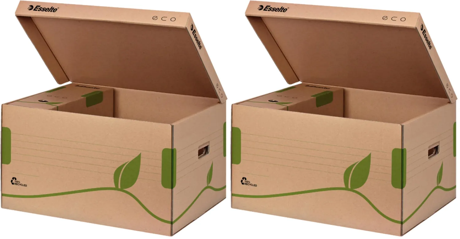 Esselte Ecobox Scatola Archivio A4 Dorso 10cm 25 Pezzi Cartone