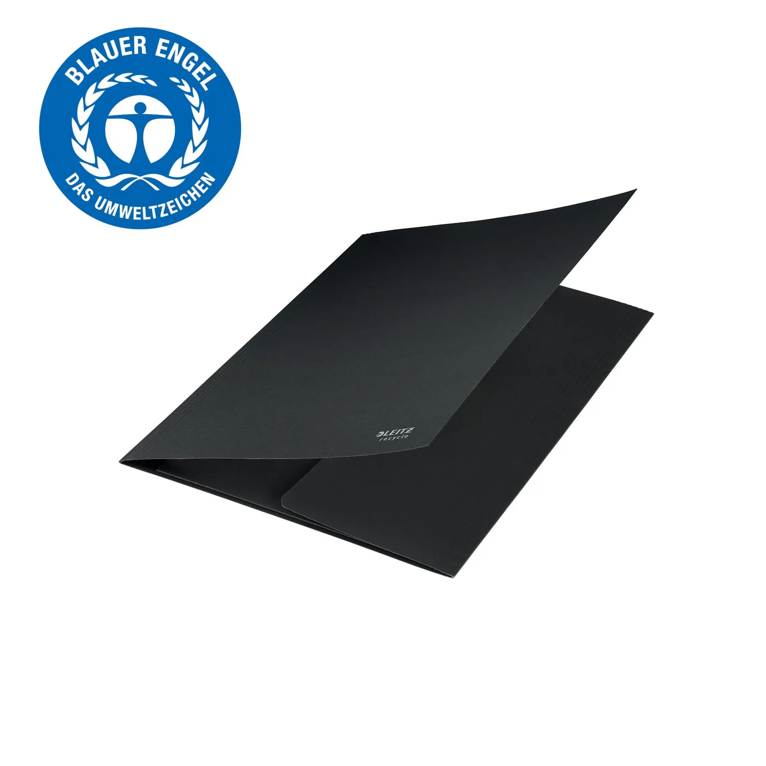 Leitz Recycle 39060095 cartellina 3 lembi A4 nera 250 fogli