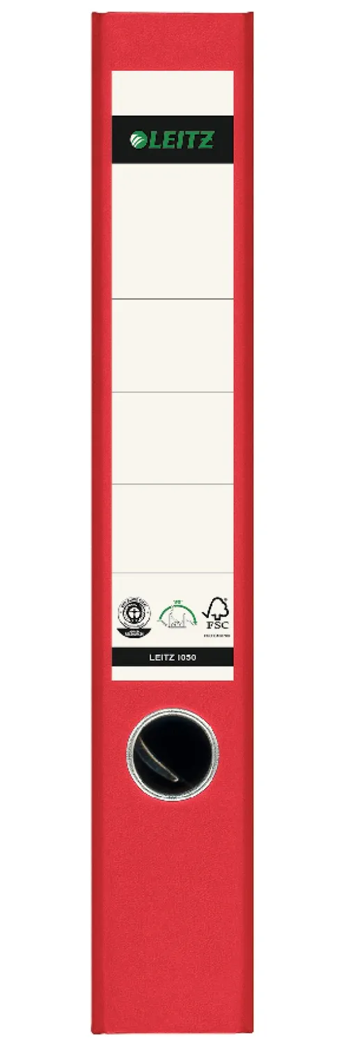Leitz WOW 180A Raccoglitore a Leva Rosso 3 Pezzi Stretto
