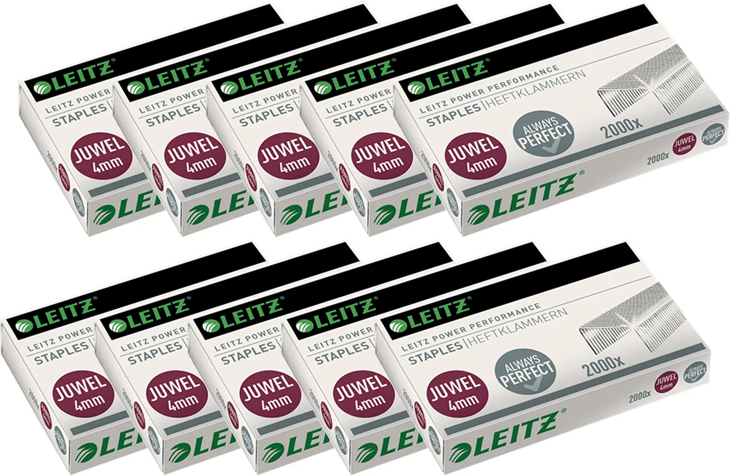Leitz Ergo WOW cucitrice a pinza Juwel 12 fogli cromo
