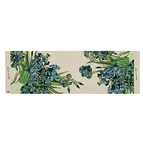 Kaos Van Gogh Vaso di Iris runner tavola 150x56 cotone