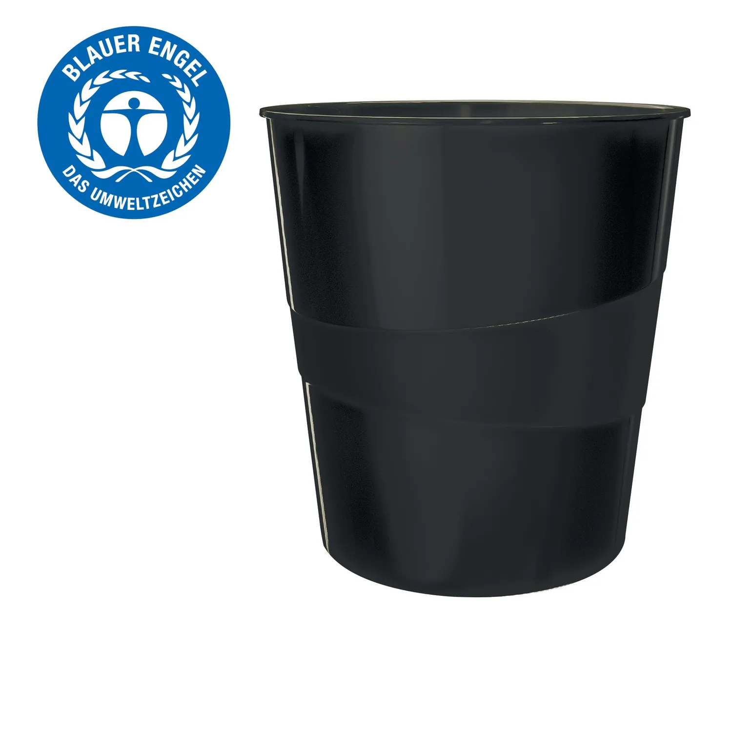 Leitz Recycle 53280095 cestino gettacarte 15 L nero riciclabile