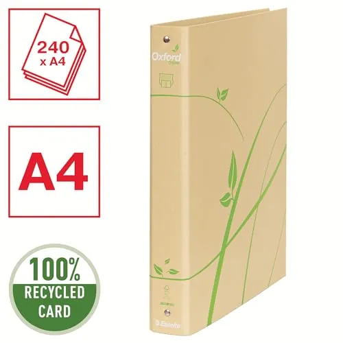 Oxford Green 4-30 Raccoglitore 4 Anelli A4 Maxi Floreale