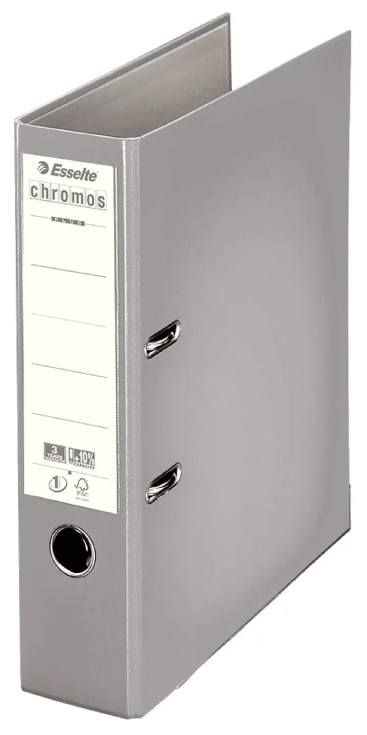 Esselte D80 registratore a leva grigio dorso 8 cm