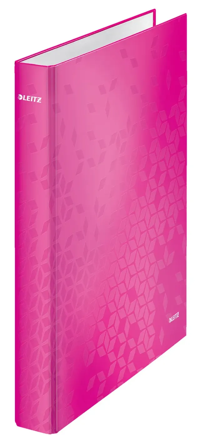 Leitz WOW 42410023 Raccoglitore 2 Anelli Rosa A4