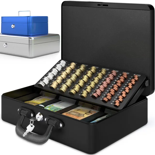 ACROPAQ TS358K Cassetta portavalori con chiave 36x28x11