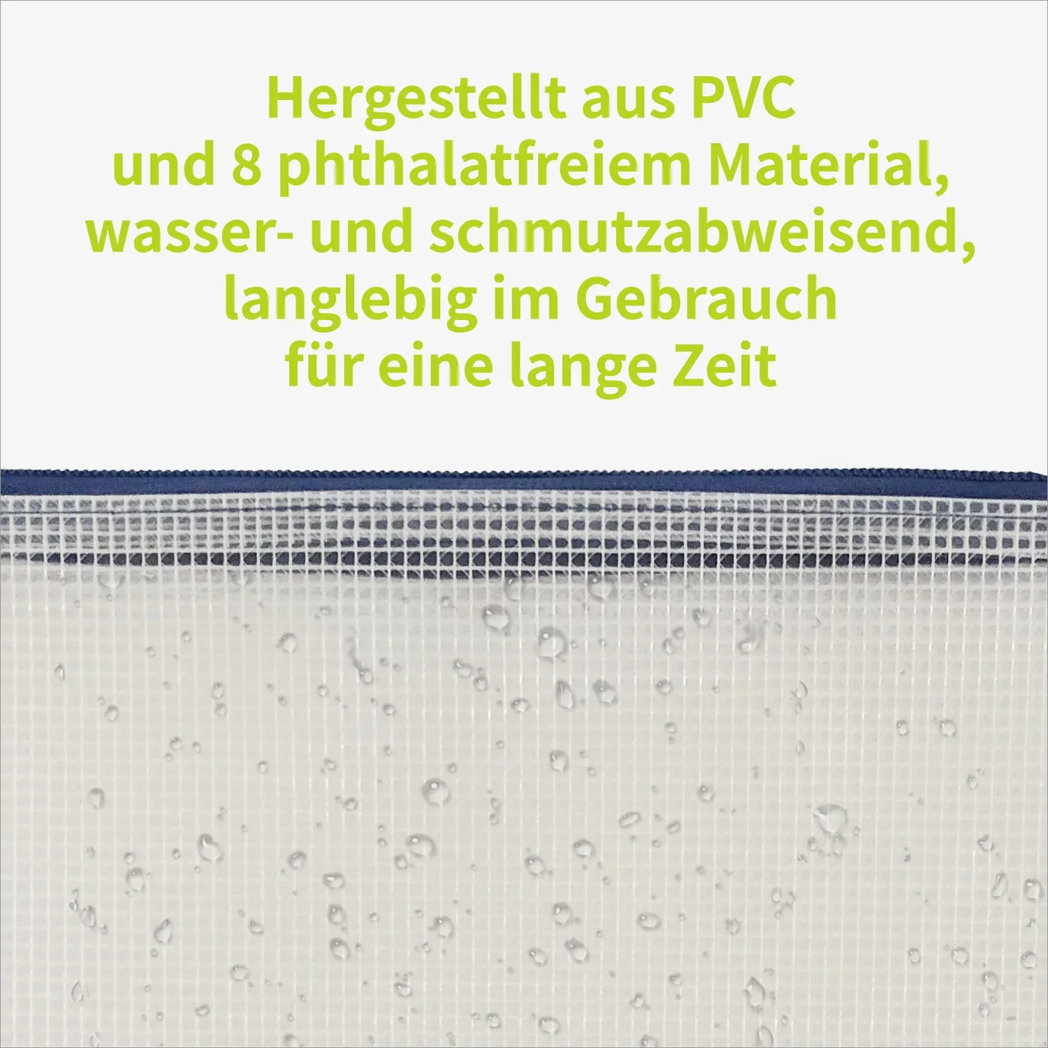 ACROPAQ Buste portadocumenti zip 27x36 blu 5 pezzi