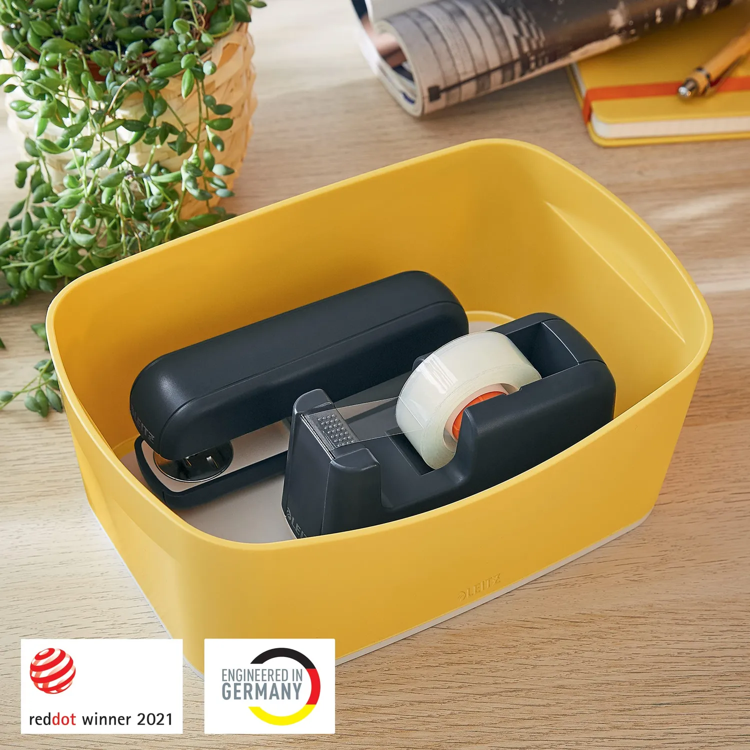 Leitz Cosy 52640019 contenitore organizer S giallo plastica