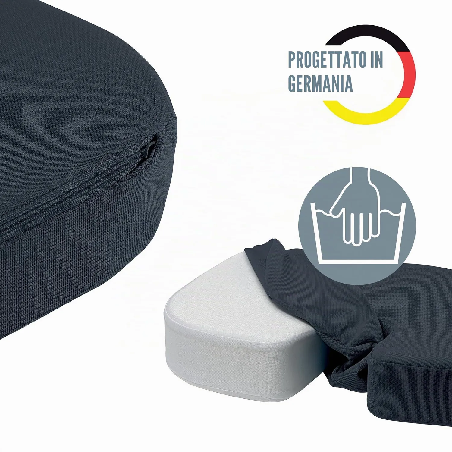 Leitz Ergo Cosy 52840089 cuscino sedia grigio ergonomico