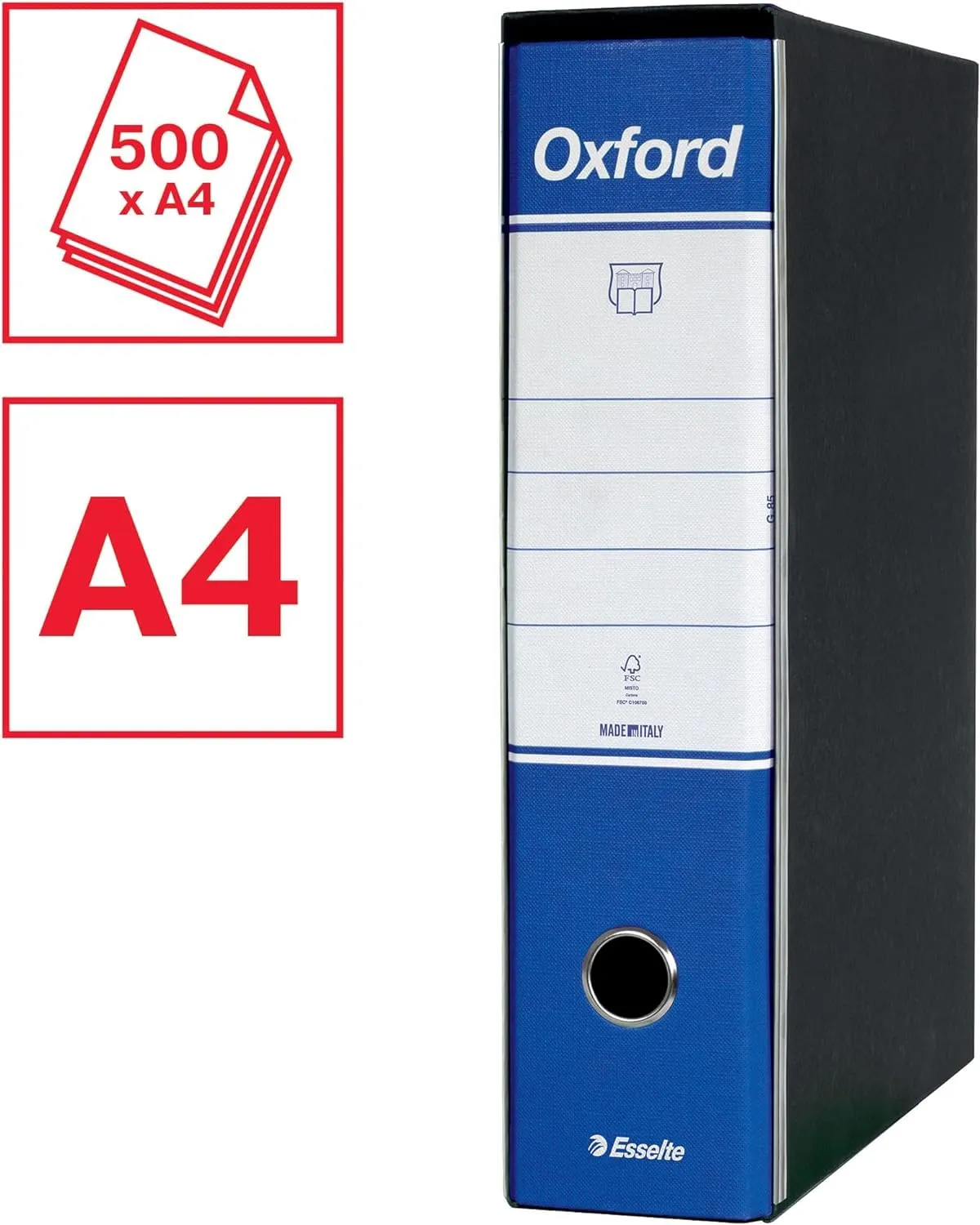 Esselte Oxford Color Mix 390785111 registratori 6pz 8cm