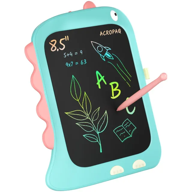 ACROPAQ Tavoletta LCD dino 8,5" blu bambini