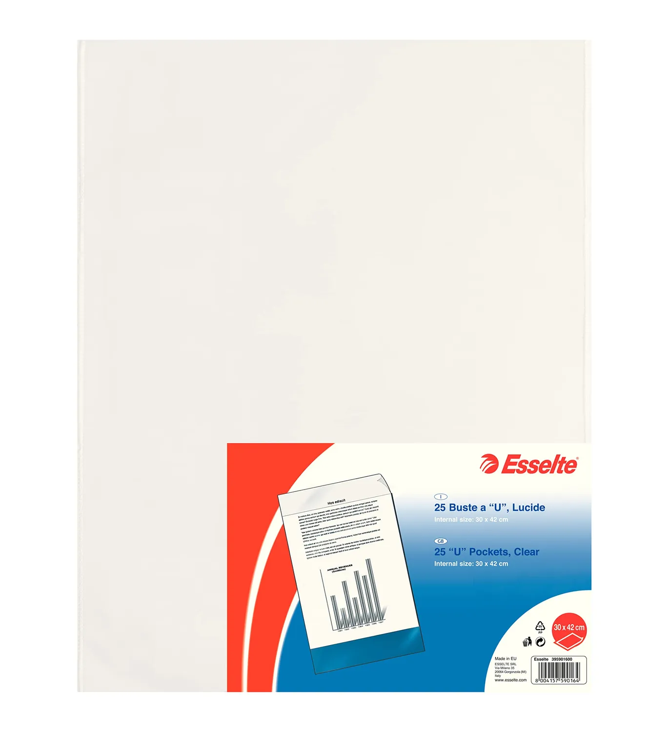 Esselte De Luxe buste trasparenti 15x21 cm 25 pezzi