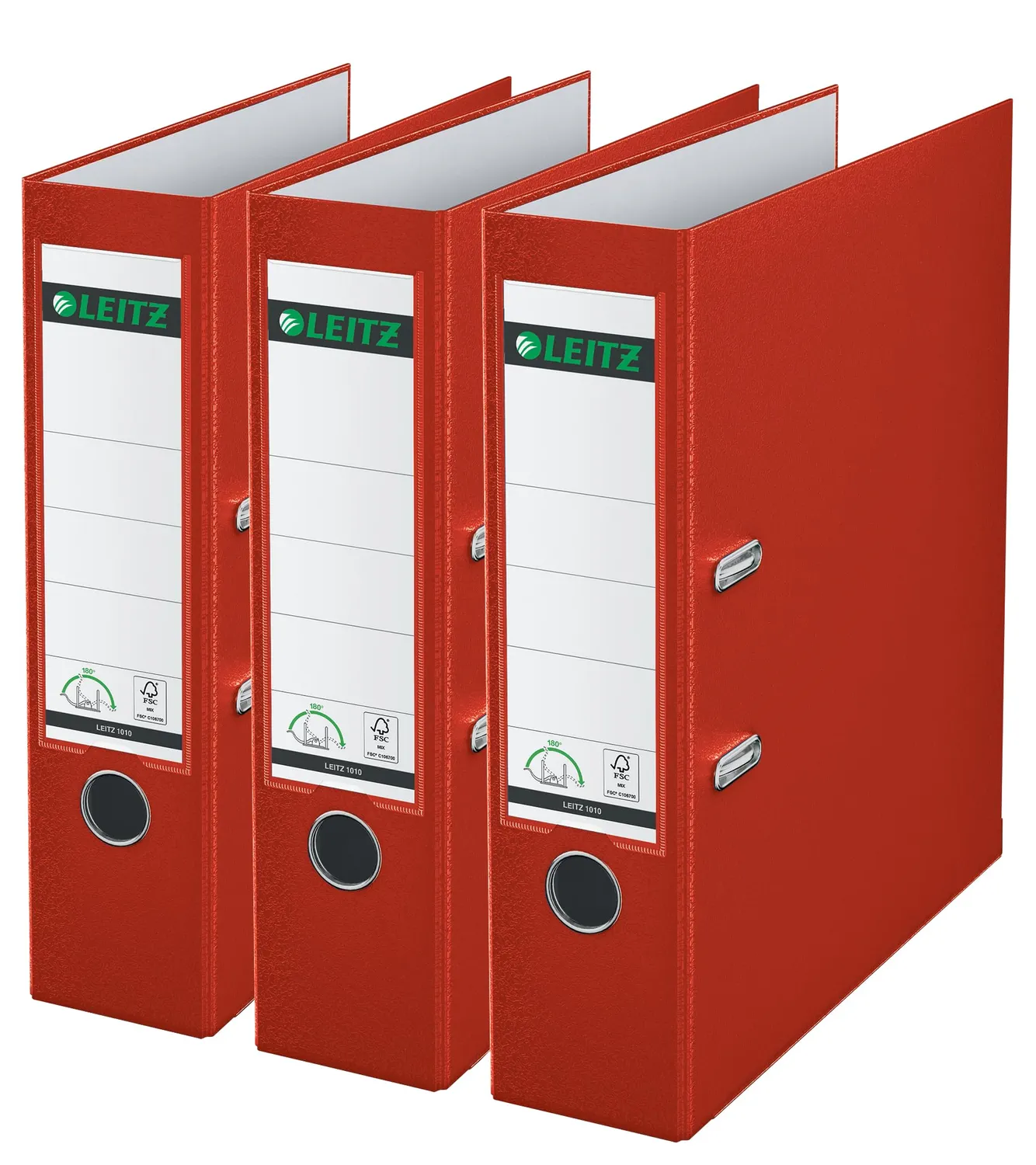 Leitz Ergo WOW raccoglitori a leva A4 neri 8cm 3pz