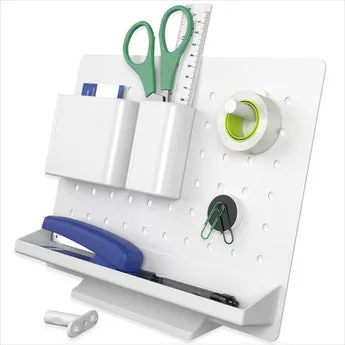 ACROPAQ Range Stylo portapenne plastica bianco