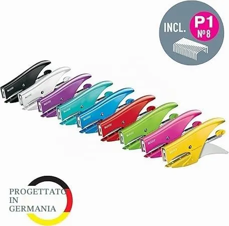 Leitz Ergo WOW 55470033 cucitrice a pinza blu scuro 15 fogli