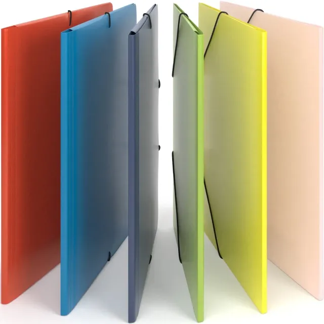 ACROPAQ cartelline elastiche A4 3 lembi 6 pezzi PP