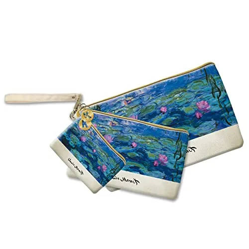 Kaos Tris Monet Ninfee pochette flat set 3 pezzi