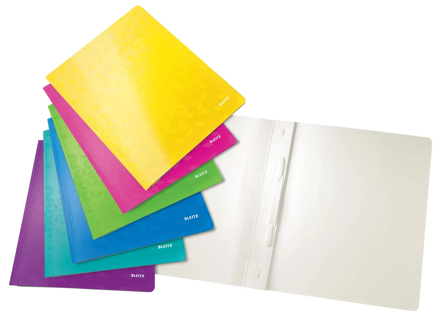 Leitz WOW cartellina A4 nero 10 pezzi con clip