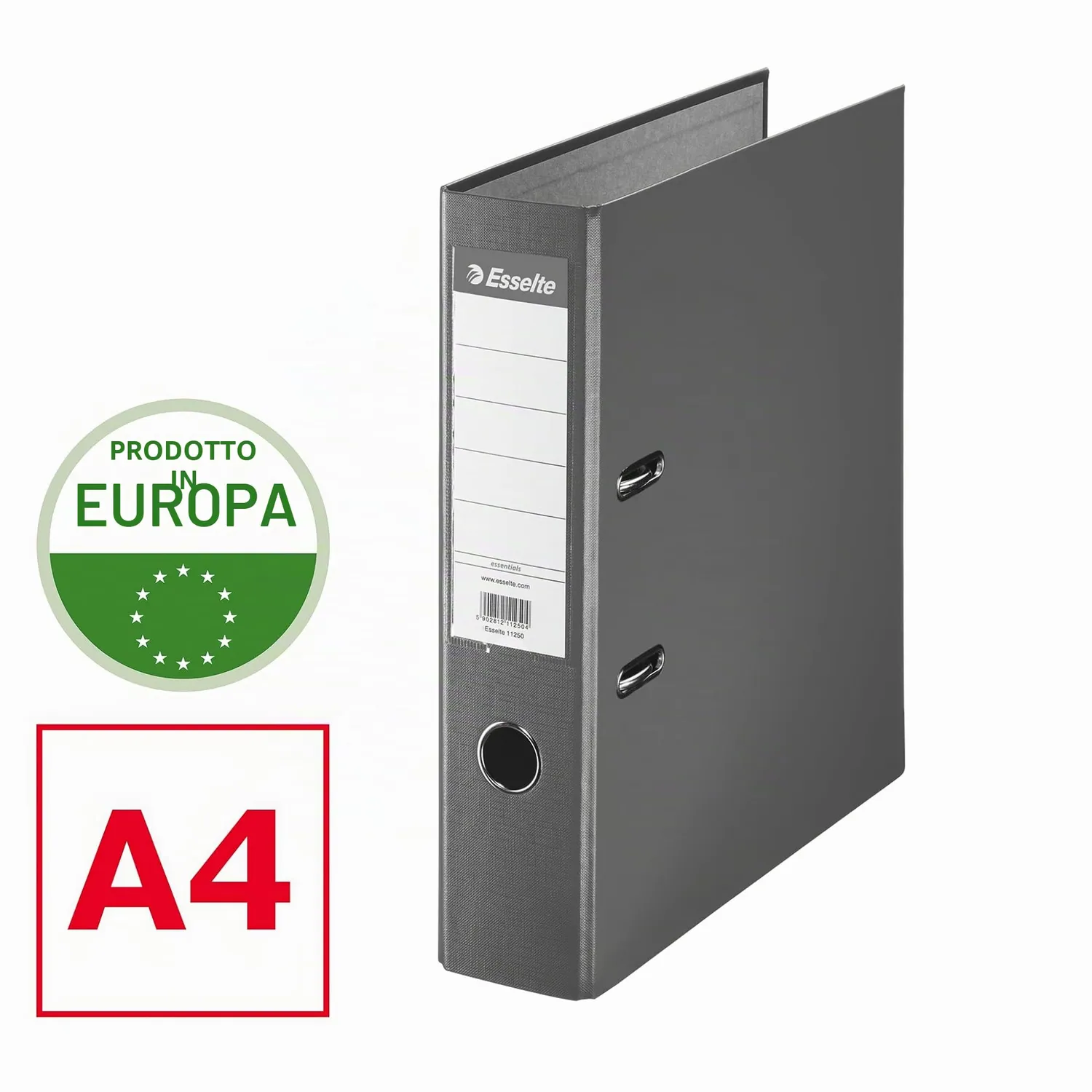 Esselte Raccoglitori a Leva A4 Dorso 75 mm Assortiti 10 Pezzi 550 Fogli