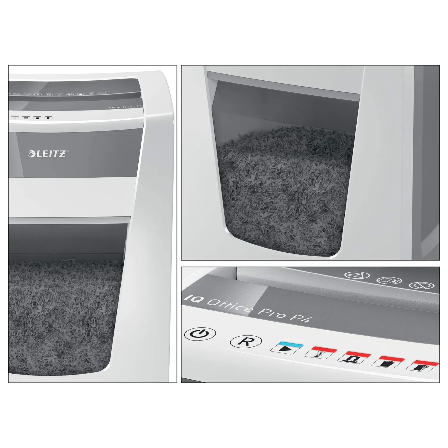 Leitz Ergo Wow IQ Office Pro distruggidocumenti P4 bianco