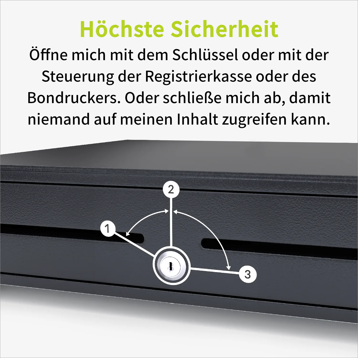 Acropaq AC410USB Cassetto Contanti 41x41 cm USB Nero