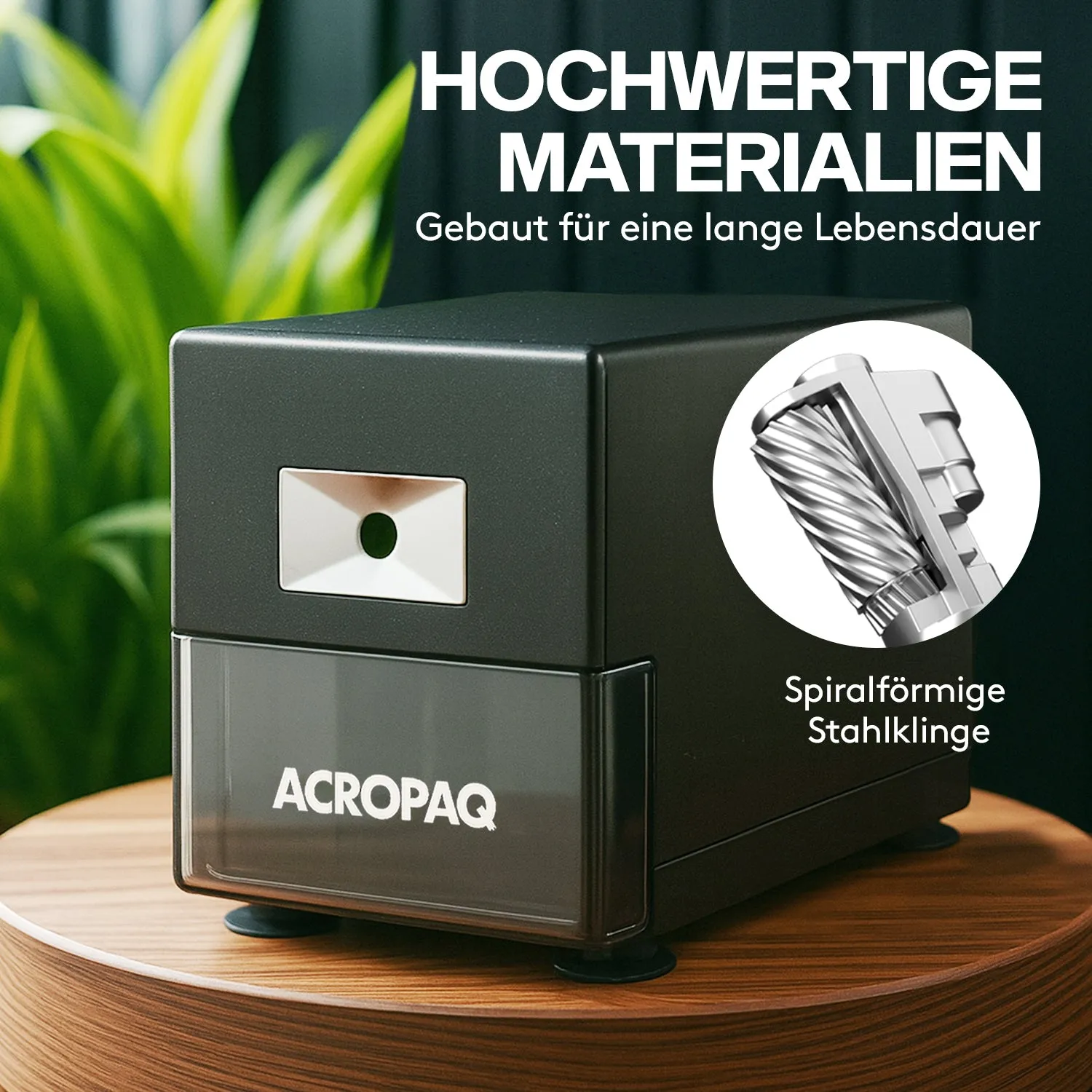 ACROPAQ Temperamatite Elettrico Grigio Scuro Automatico
