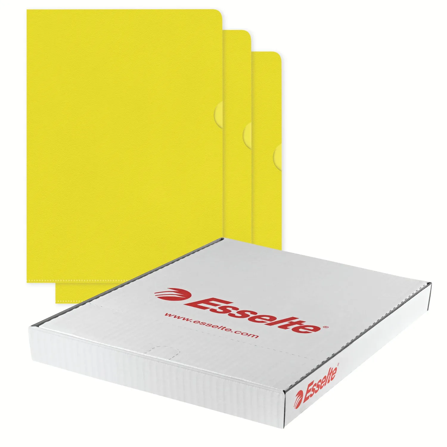 Esselte Deluxe buste a L A4 gialle 100 pezzi