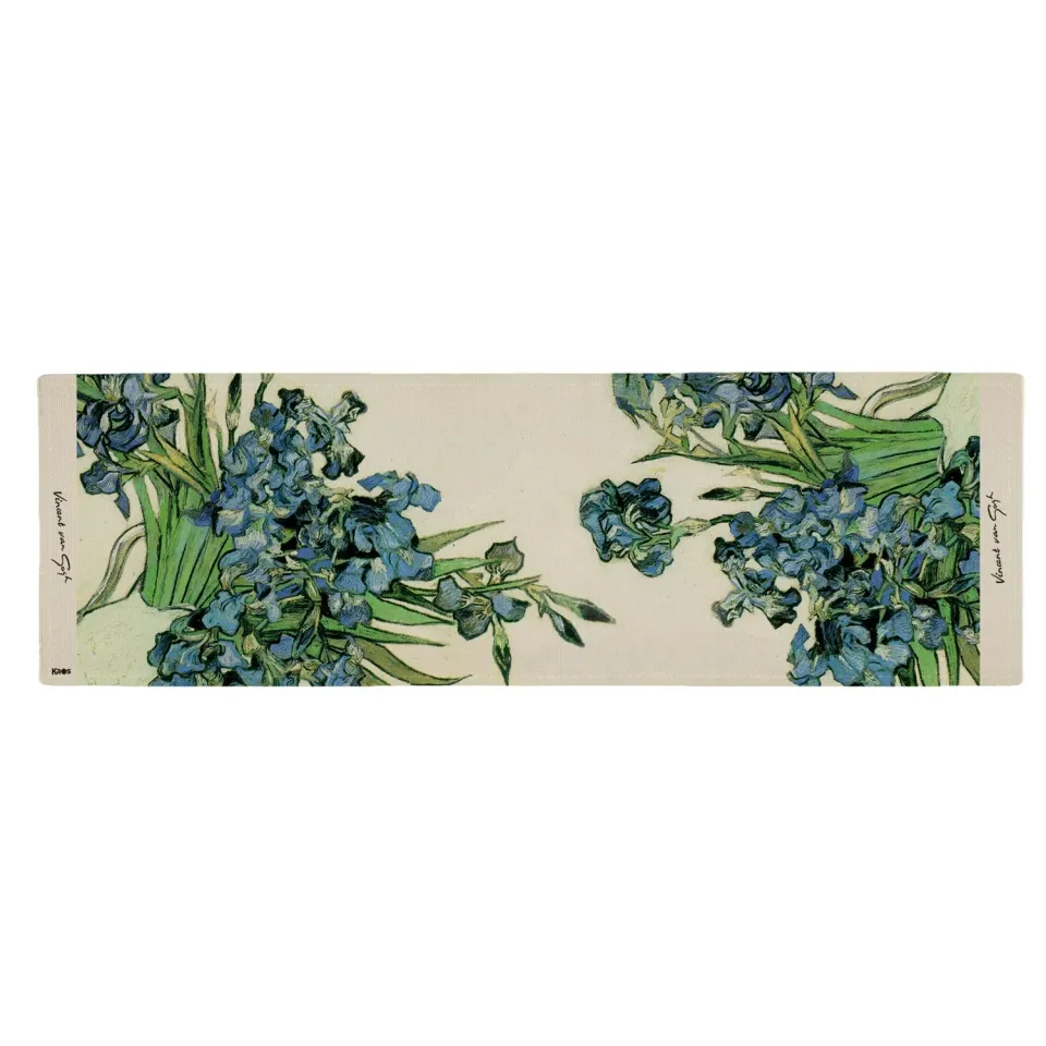 Kaos Van Gogh Vaso di Iris runner tavola 150x56 cotone