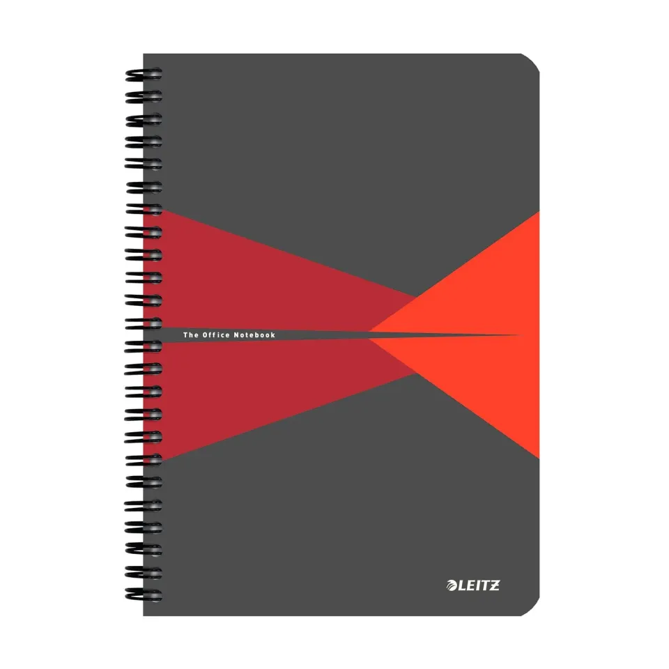 Leitz Office Blocco Appunti Spirale A5 Rosso 90 Fogli