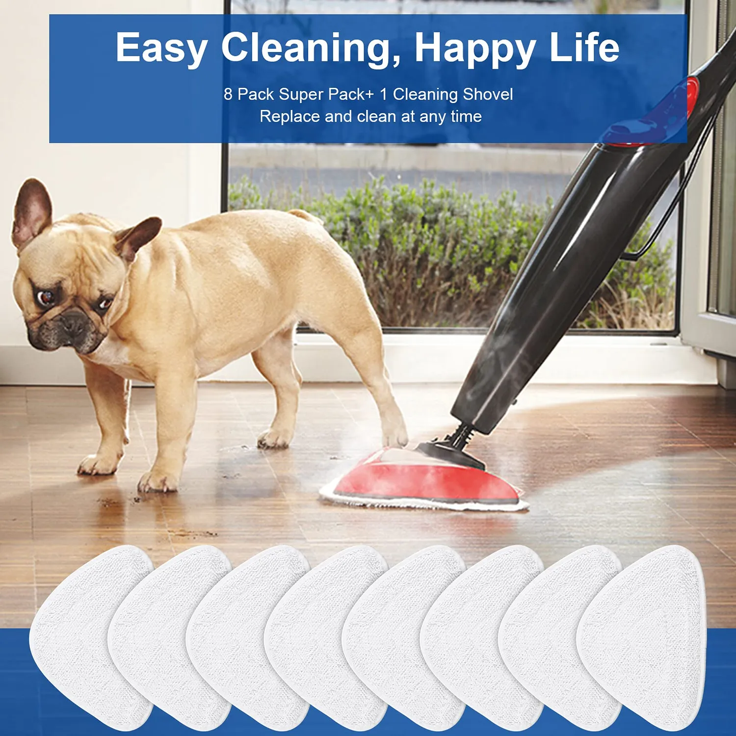 ABClife ricambi mop Vileda Steam 8 pz microfibra