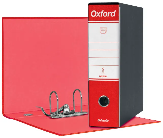 Esselte Oxford G83 registratore commerciale dorso 8 cm rosso