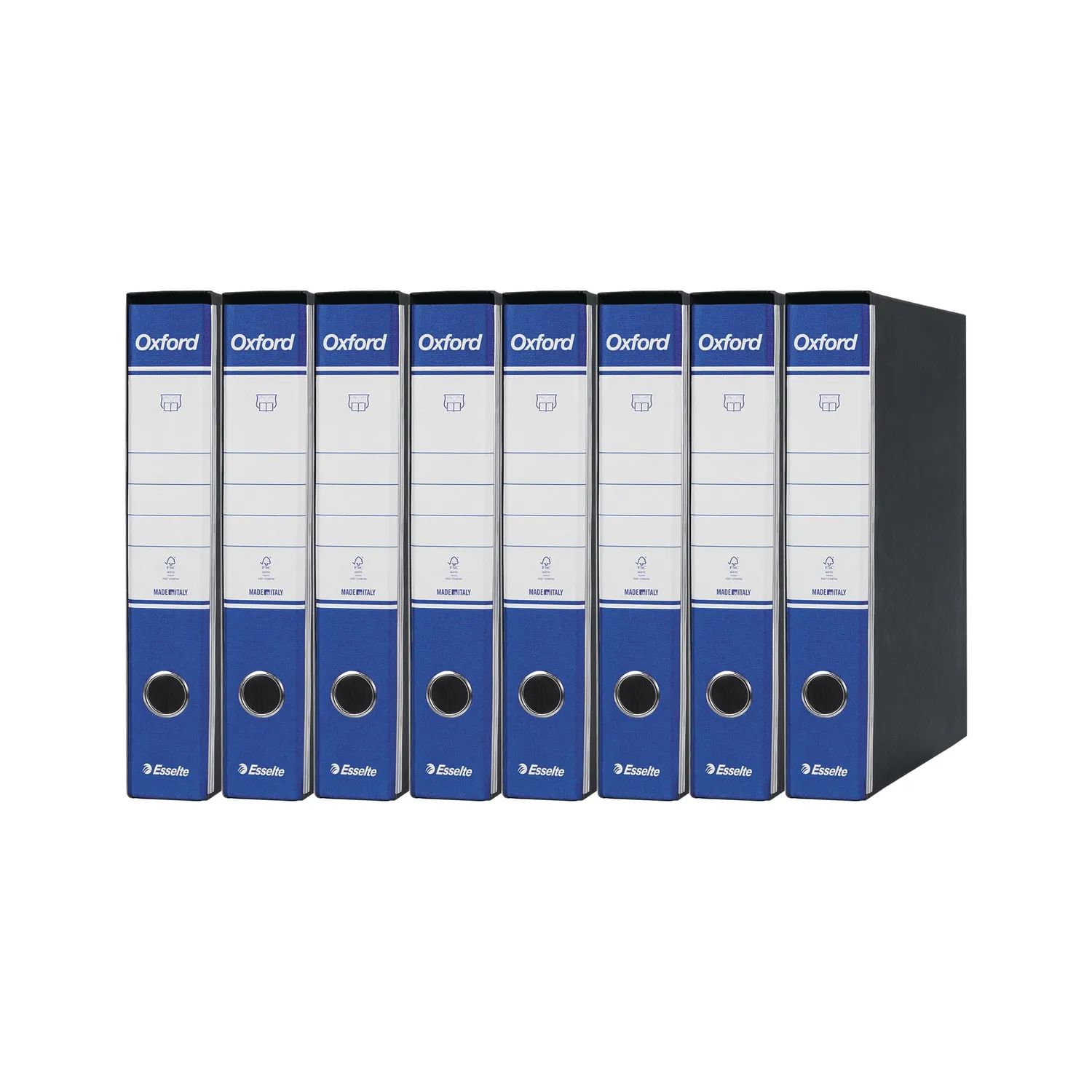 Esselte Oxford G85 Registratore Protocollo Blu 6 Pezzi Dorso 8 cm