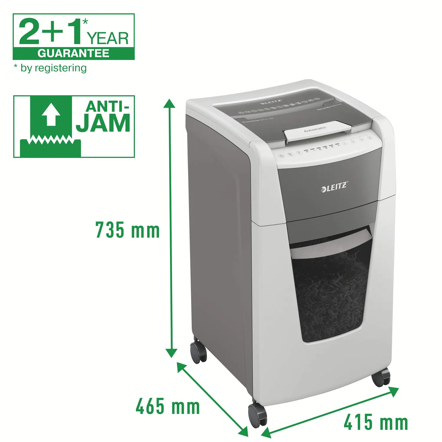 Leitz IQ AutoFeed Office 300 P4 distruggidocumenti automatico