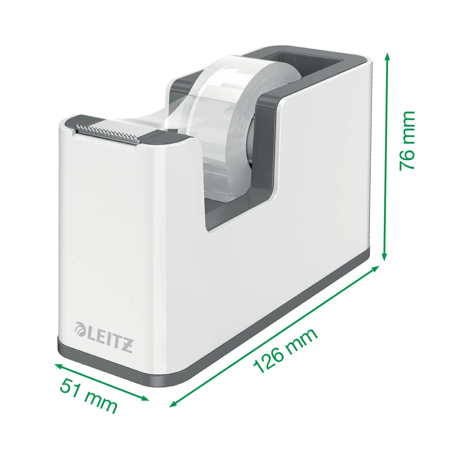Leitz WOW 53641036 dispenser nastro adesivo bianco blu con rotolo