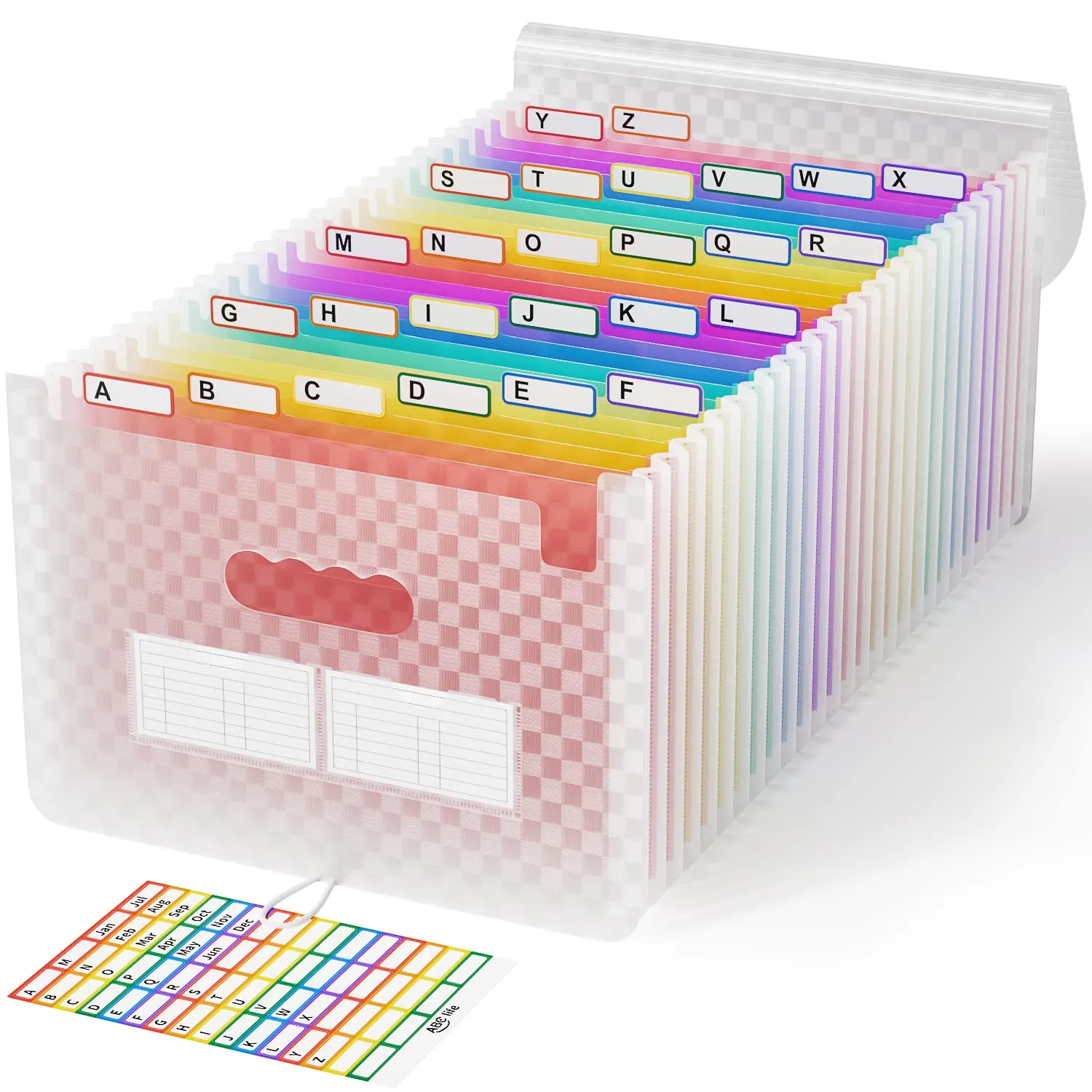 ABClife cartella espandibile A4 26 tasche arcobaleno