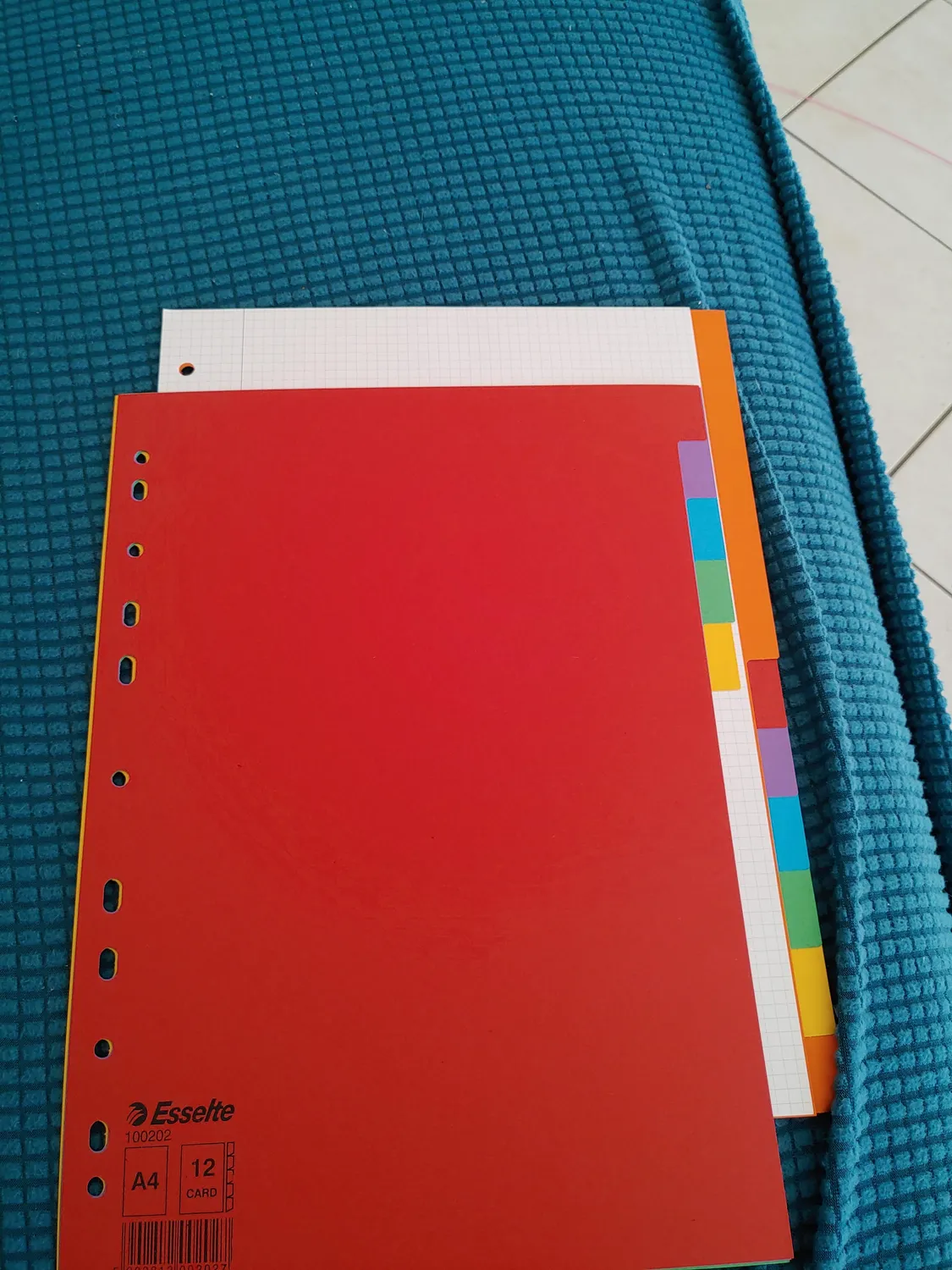 Esselte Divisori 100202 12 Tasti A4 Multicolore 10 pezzi