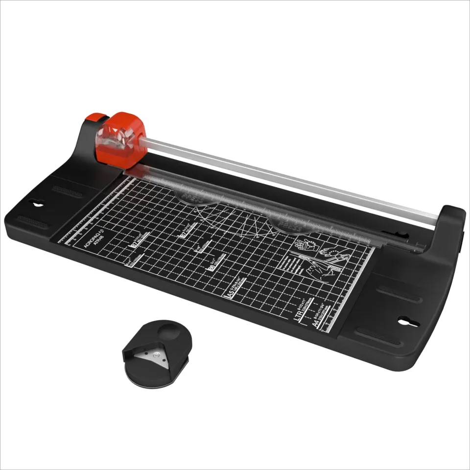 Acropaq Taglierina Carta A4 Pieghevole con Tagliangoli